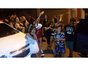 Homenagem com carro no Santos Dumont